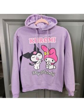 Purple Kuromi and My Melody Hoodie